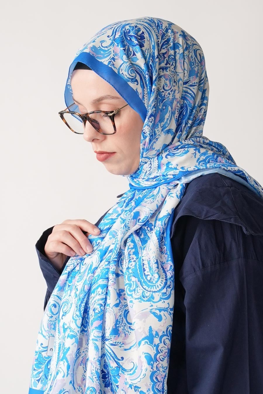Sahara Desen Soft Şal Mavi
