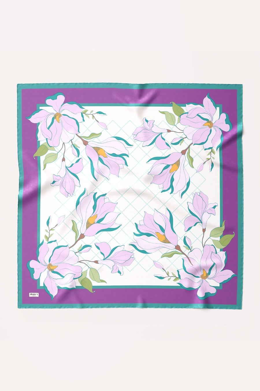 Velvet Moss Desen Soft Eşarp Mor