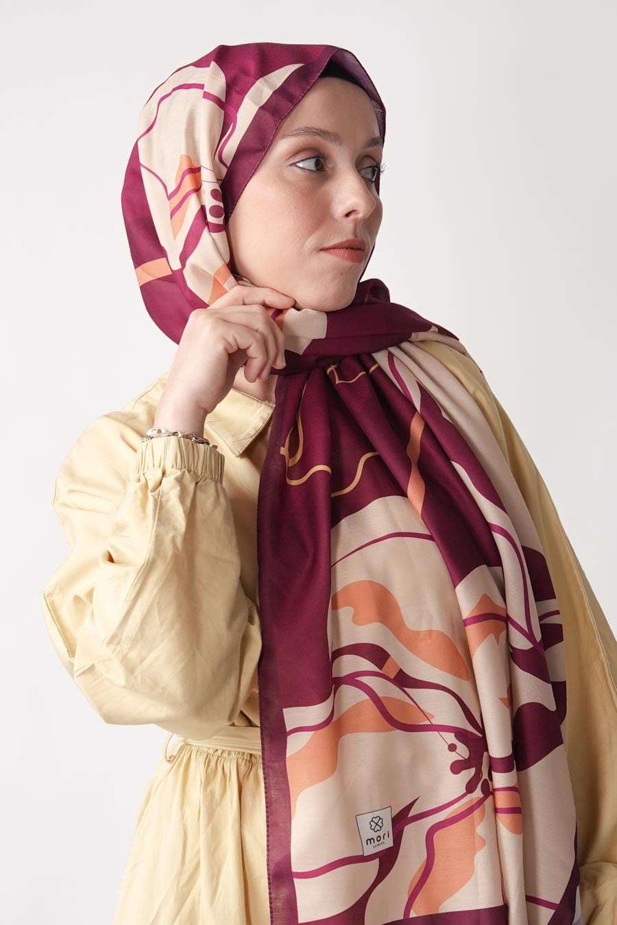 Violet Desen Soft Şal Mürdüm