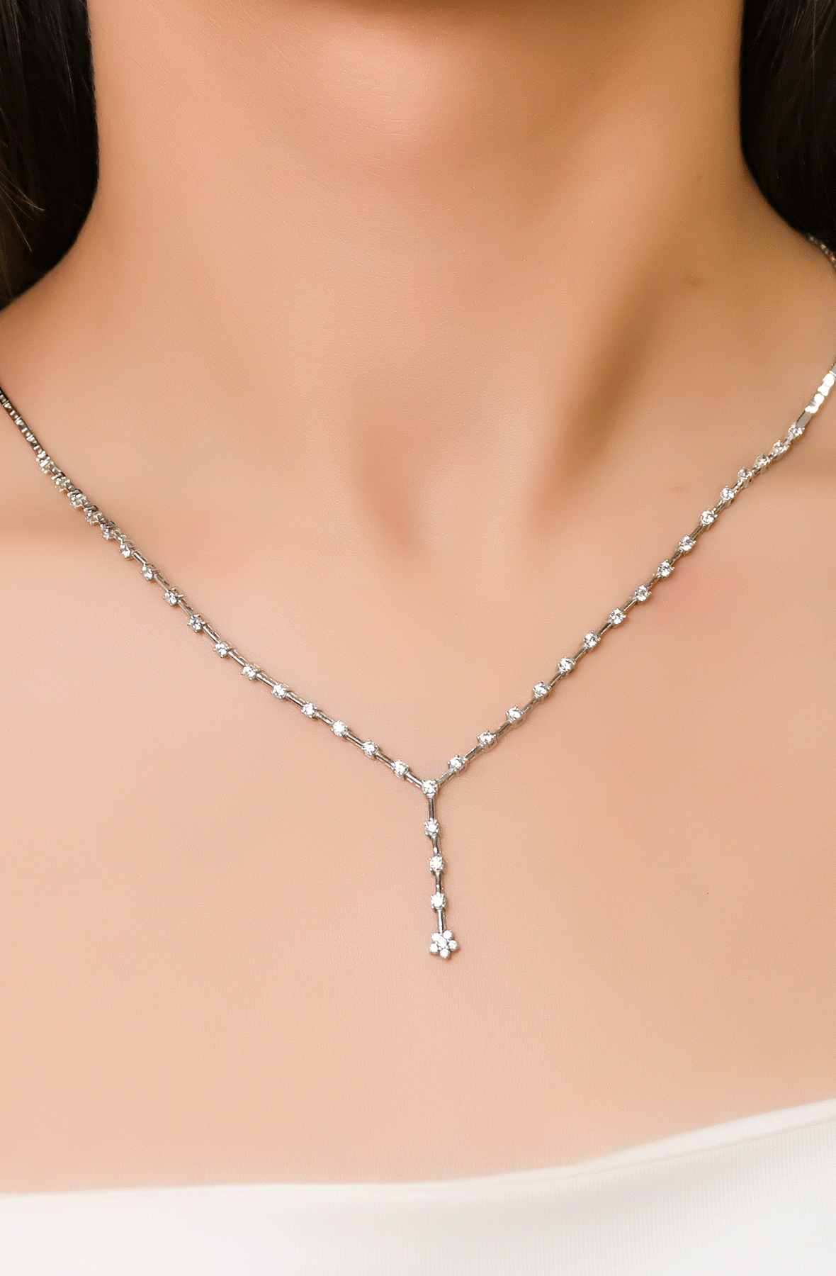 ÇİÇEKLİ KOLYE 14 AYAR A043419