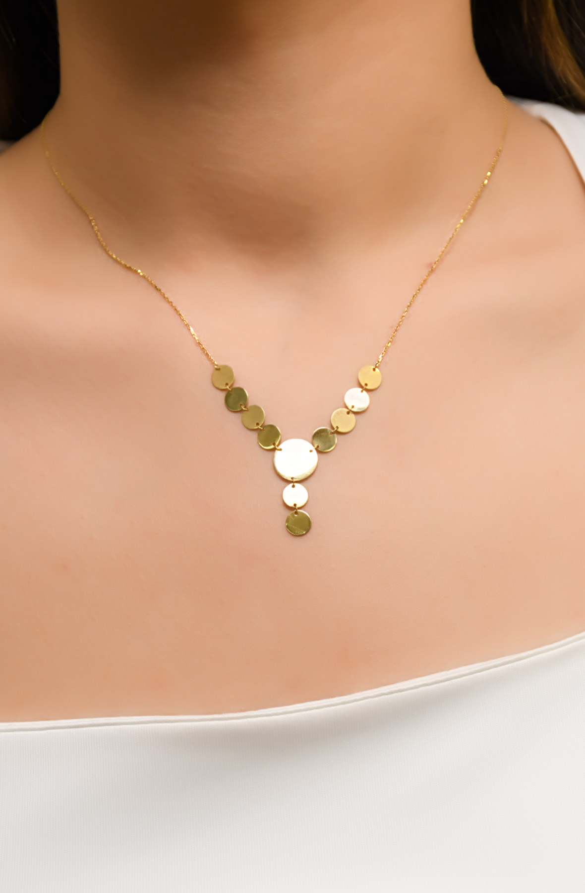 PULLU KOLYE 14 AYAR A052290