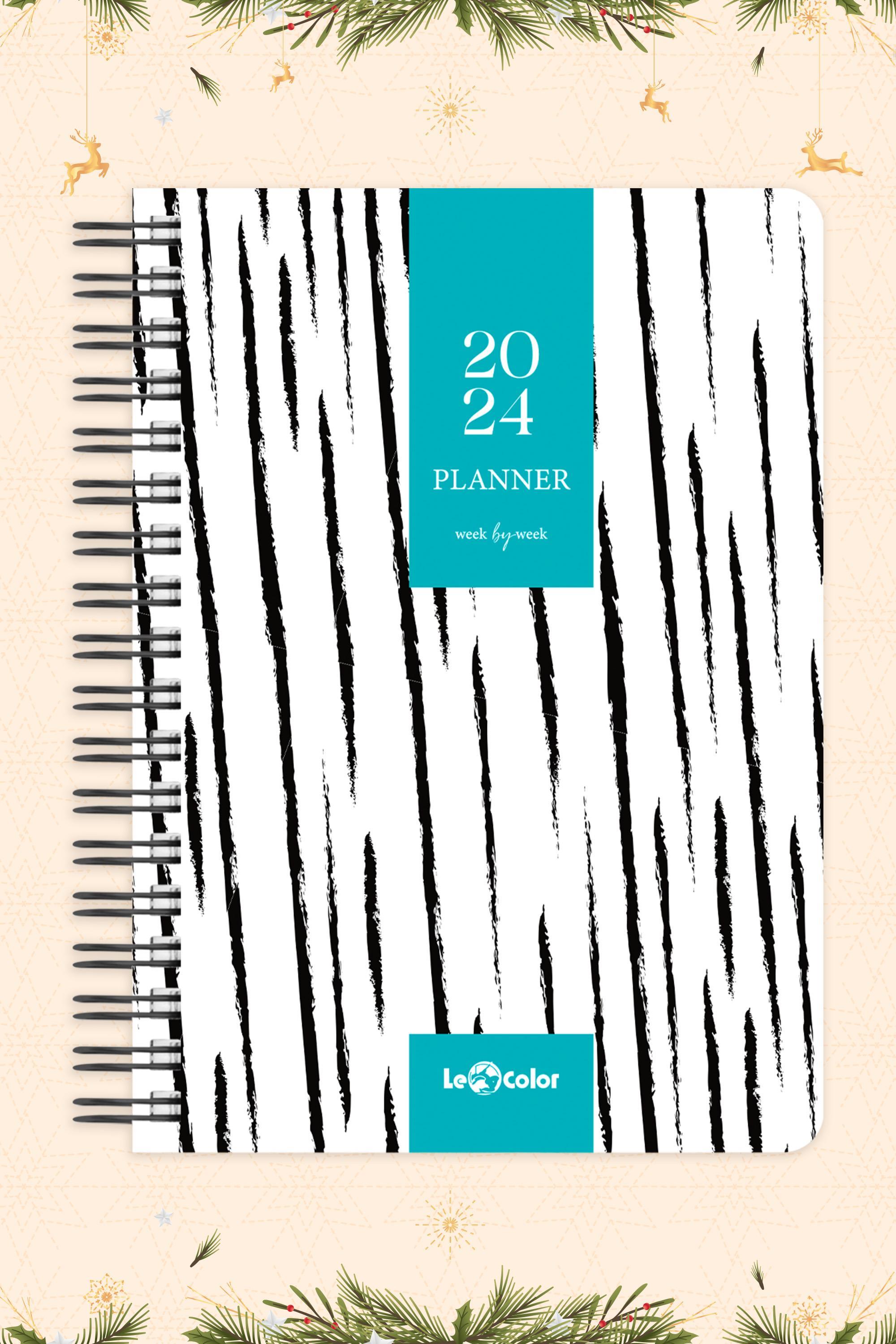 2024 Haftalık Ajanda Spiralli A5 12 Aylık Lines