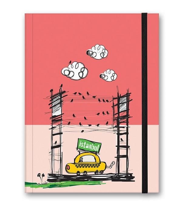 4'lü Defter Seti Renkli İstanbul Defter Çizgili A5