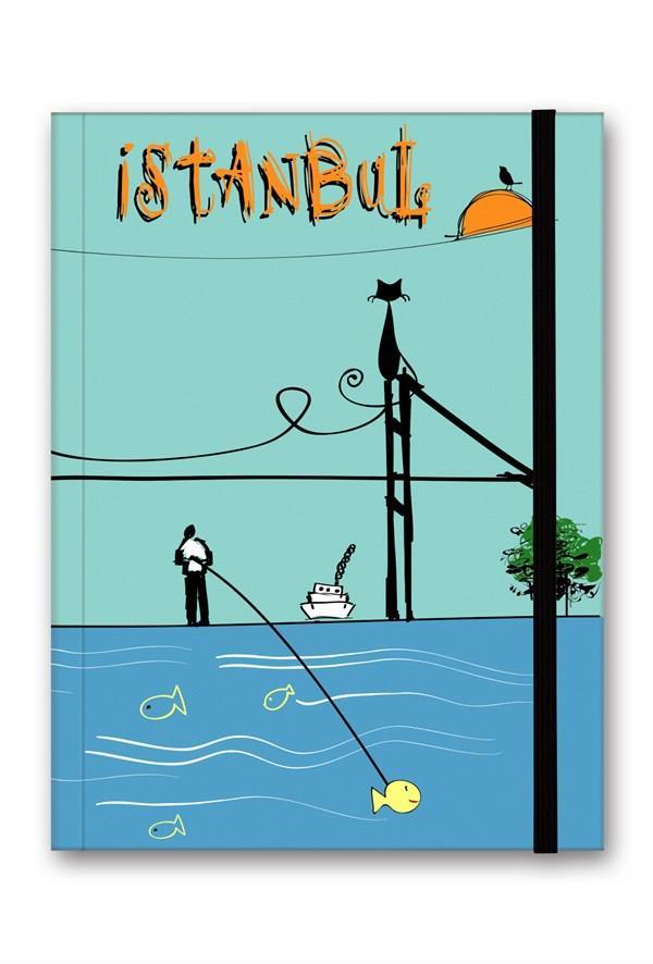 4'lü Defter Seti Renkli İstanbul Defter Çizgili A5