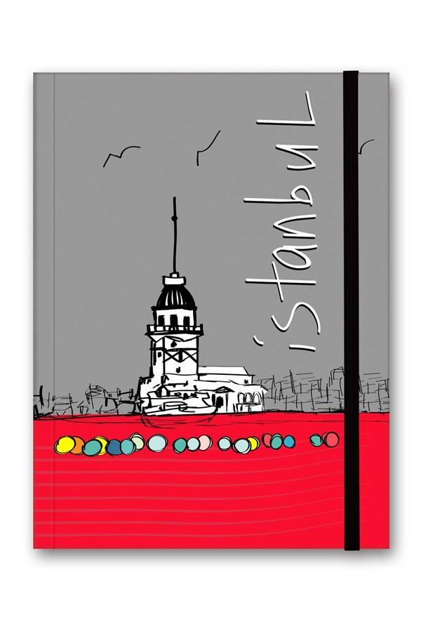 4'lü Defter Seti Renkli İstanbul Defter Çizgili A5