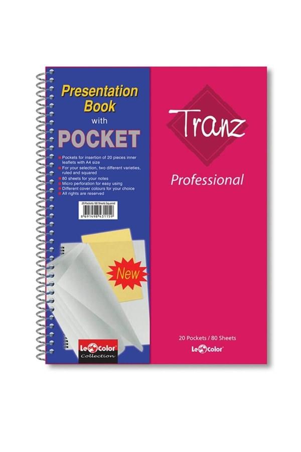 OFİS DEFTERİA4 Defter Çizgili Dosyalı 160 Syf Pembe