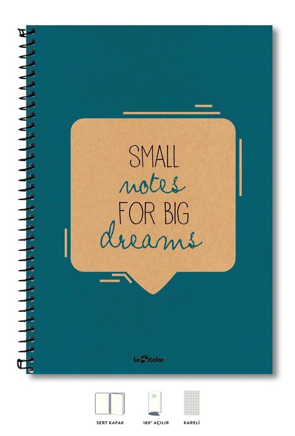 OKUL DEFTERİ A4 Defter Kareli 200 syf Mavi Eco