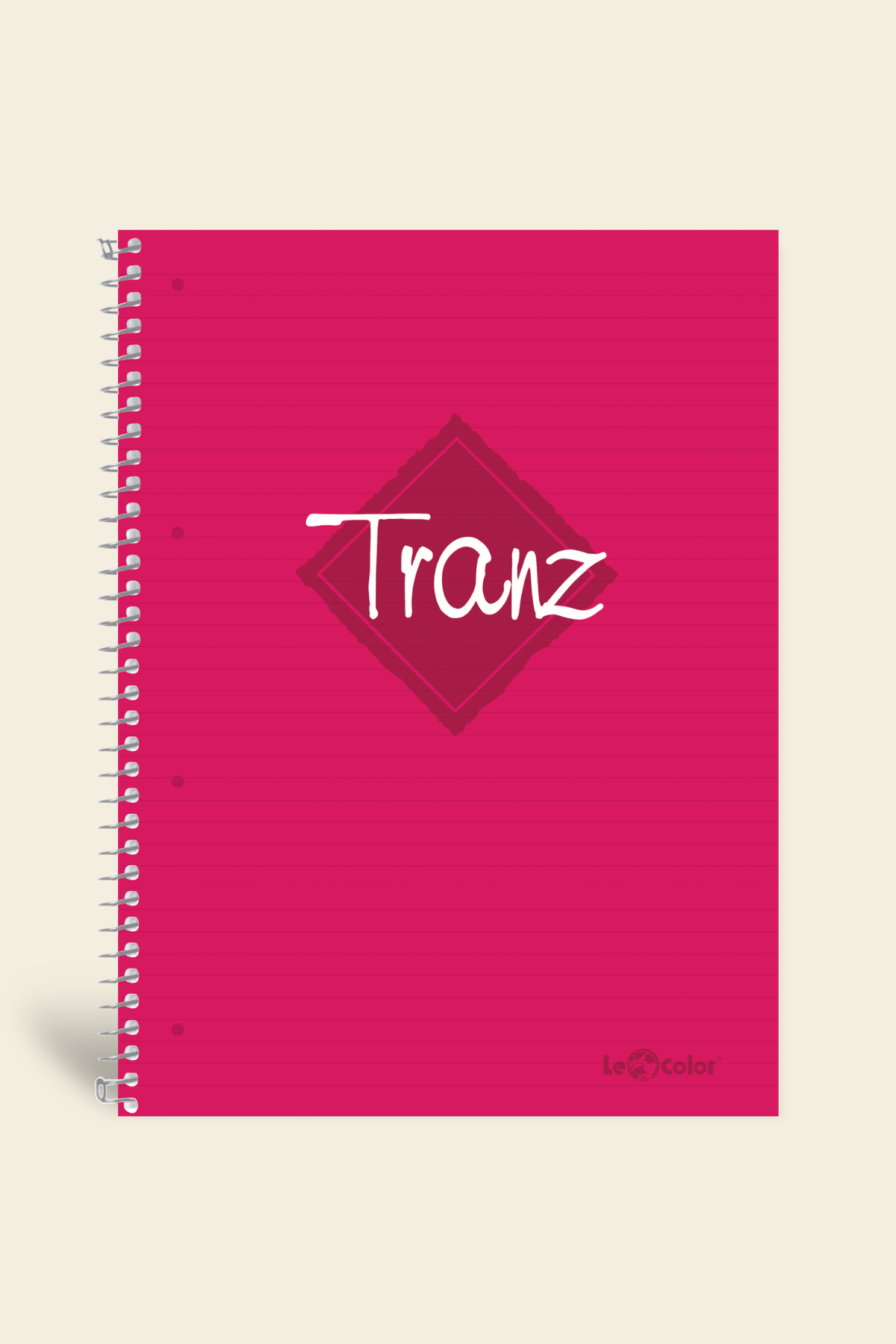 A5 Çizgili 200 syf Pembe Tranz Okul Defteri | LeColorA5 Defter Çizgili 200 syf Pembe Tranz