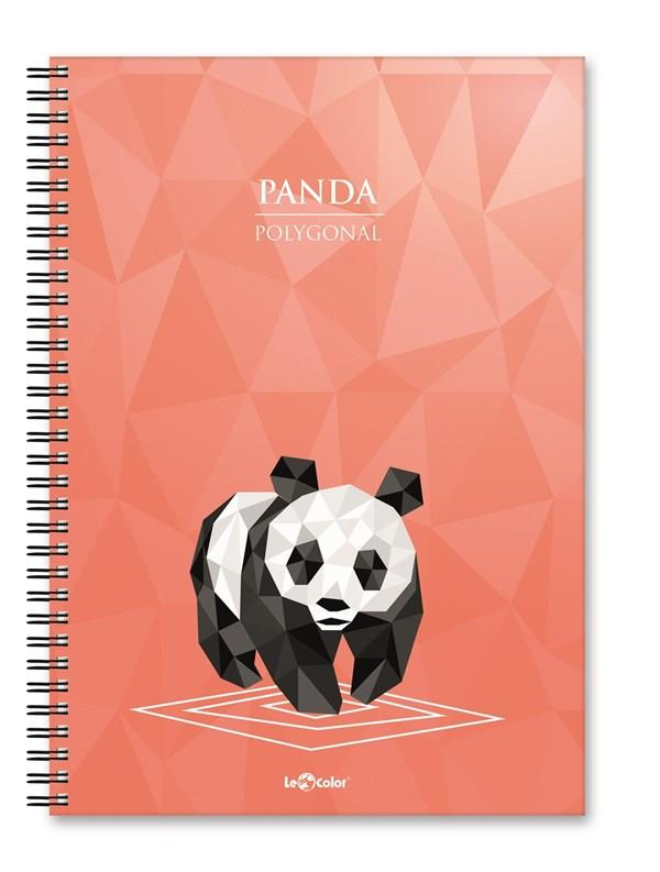 OKUL DEFTERİ A5 Defter Kareli 200 syf Panda Polygonal