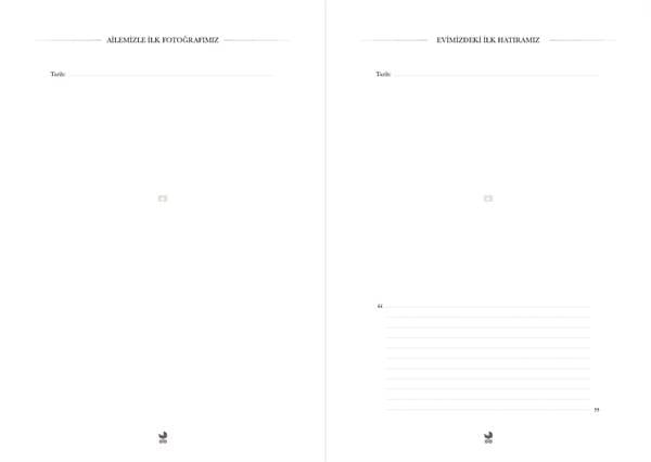 SÜRESİZ PLANLAYICIBebek Anı Defter Albümü & Hamile Anne Günlüğü Krem