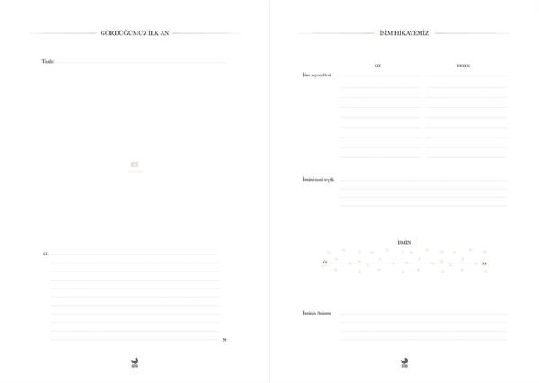 SÜRESİZ PLANLAYICIBebek Anı Defter Albümü & Hamile Anne Günlüğü Krem