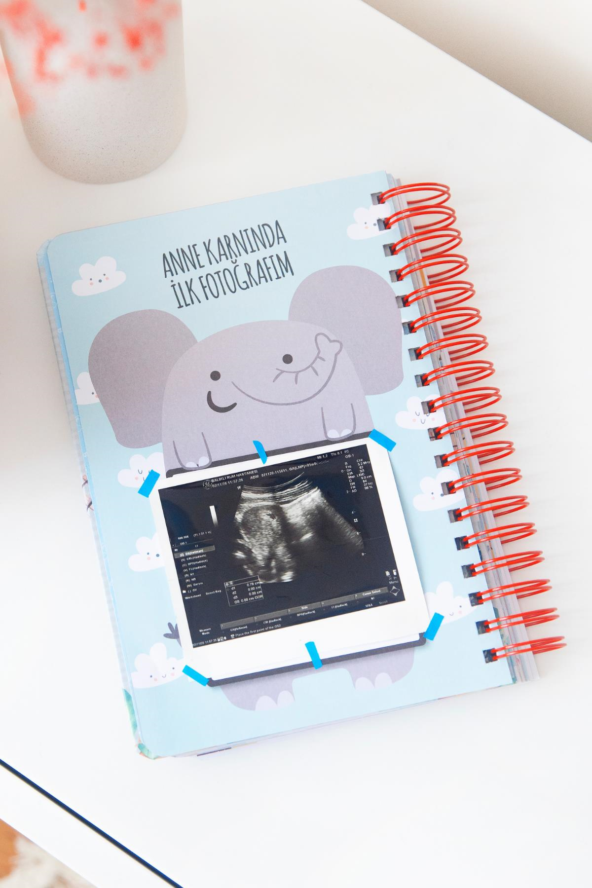 Bebek Anı Defteri Pembe Stickerlı + Çekim Ve Zeka Kartları Seti