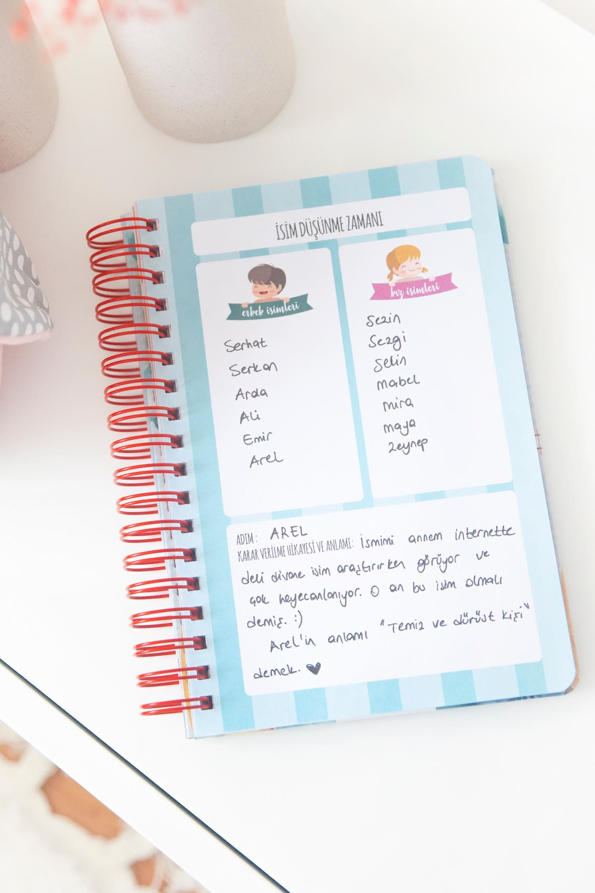 Bebek Anı Defteri Pembe Stickerlı + Çekim Ve Zeka Kartları Seti