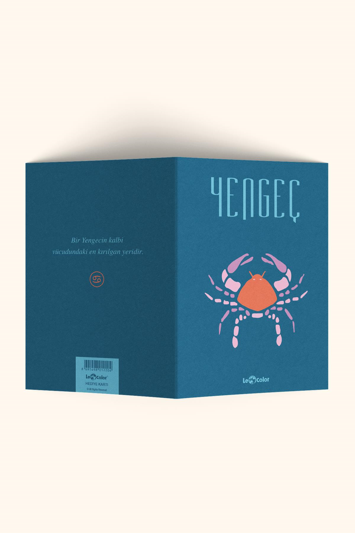 Burç Astroloji 10x15 Hediye Tebrik Kartı YengeçBurç Astroloji 10x15 Hediye Tebrik Kartı Yengeç