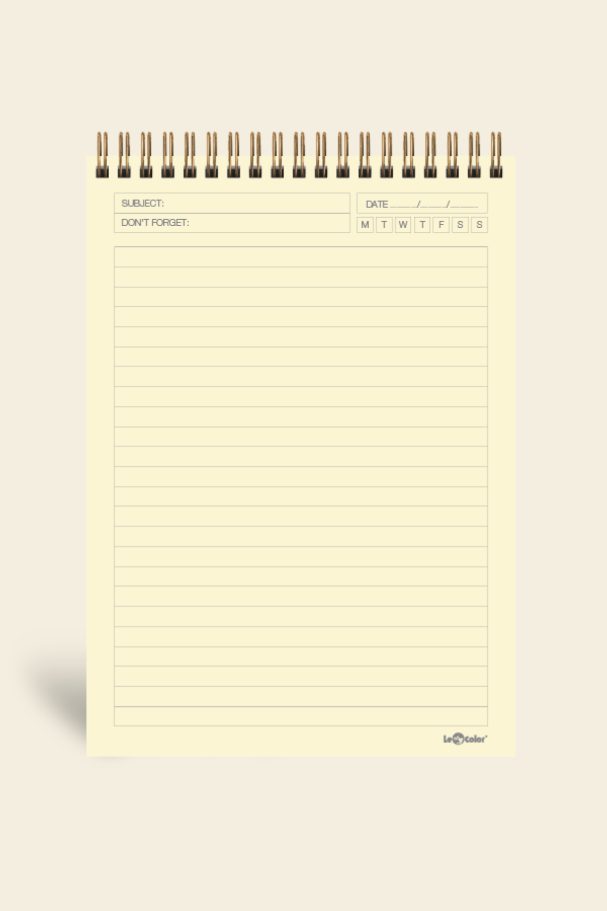 Concord Ofis Bloknot A5 Kareli Sarı Defter | LeColorConcord Ofis Bloknot A5 Çizgili Sarı
