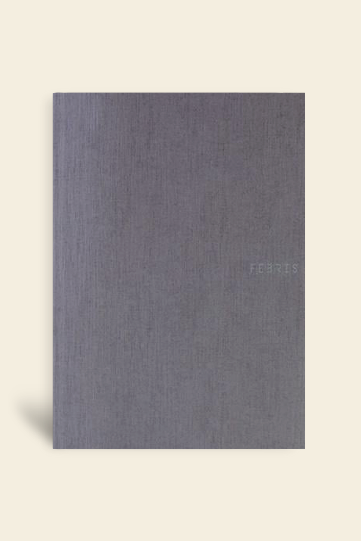 Febris Karton Kapak Çizgili Defter Gri 80 Syf