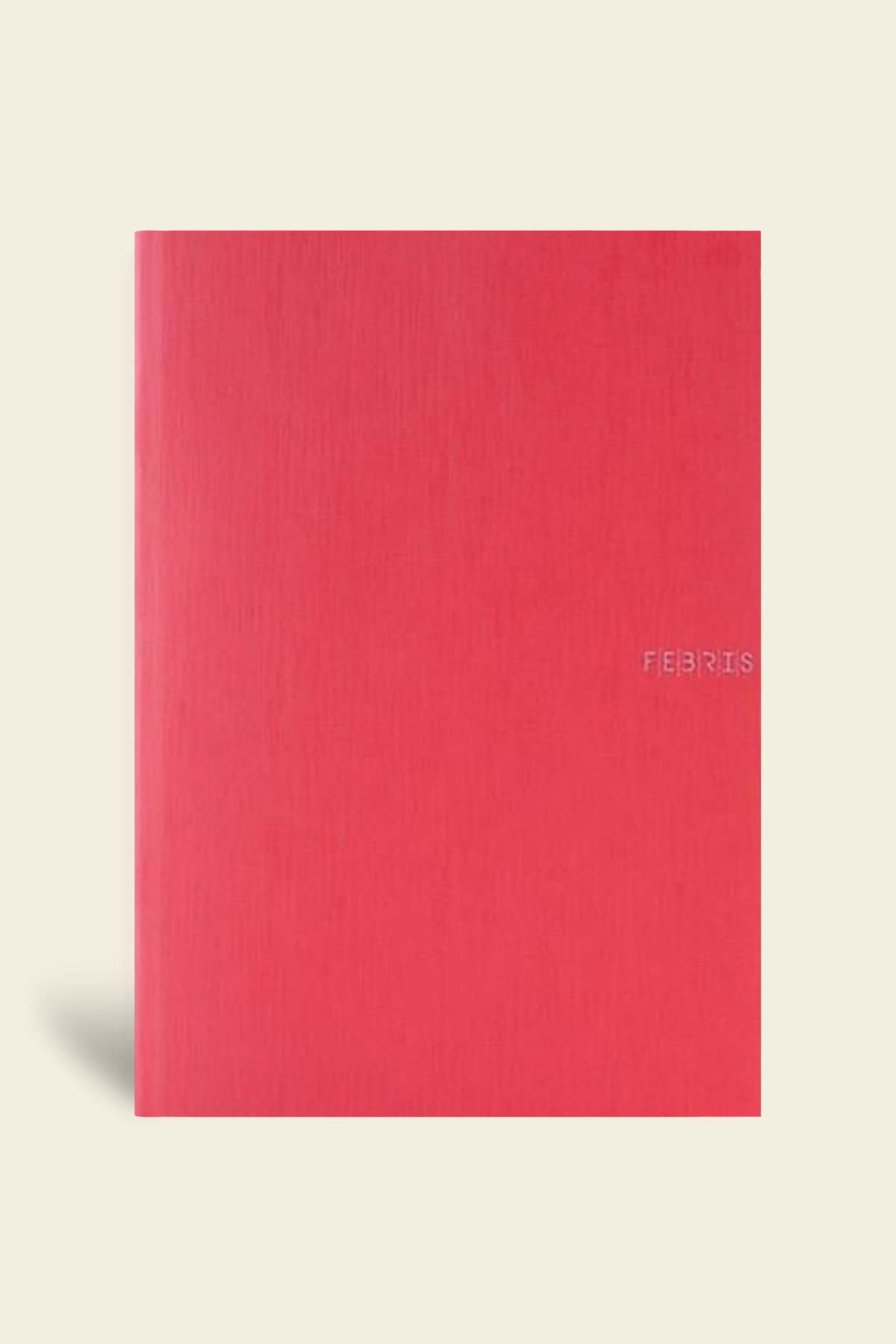 Febris Karton Kapak Çizgili Defter Kırmızı 80 Syf