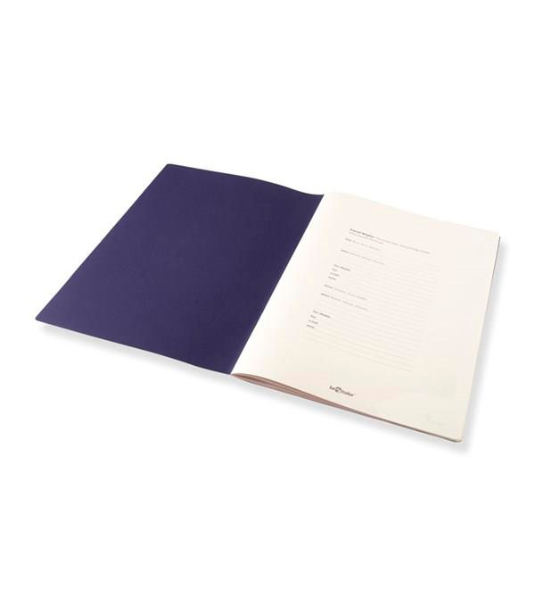 Febris Karton Kapak Çizgili Defter Mor 80 Syf