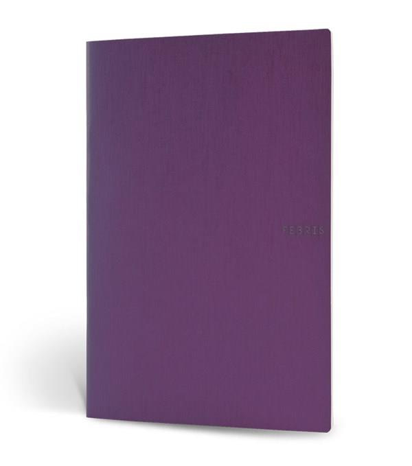 Febris Karton Kapak Çizgili Defter Mor 80 Syf