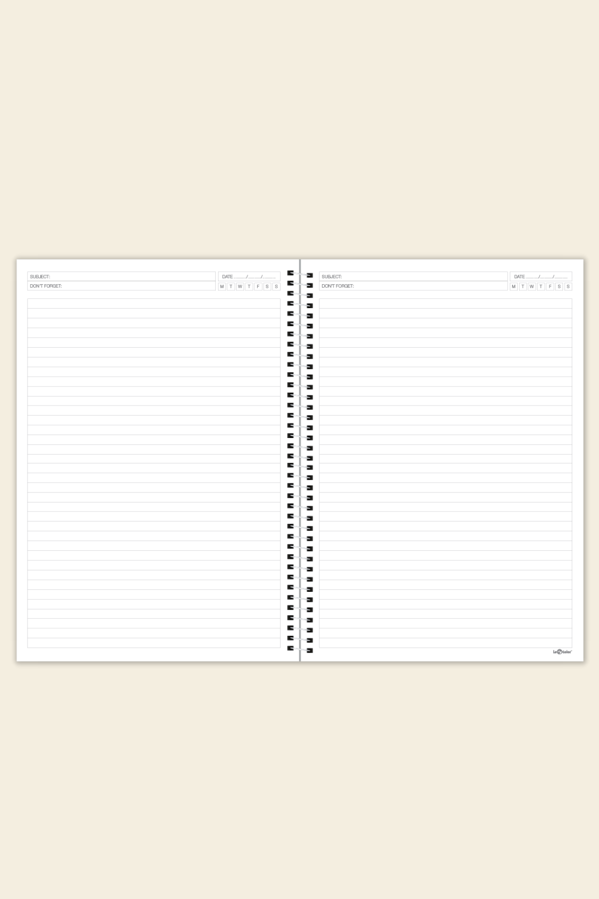 Fines Ofis Defteri, A4 Spiralli Çizgili Defter Kırmızı | LeColorFines Ofis Defter A4 Spiralli Çizgili Kırmızı