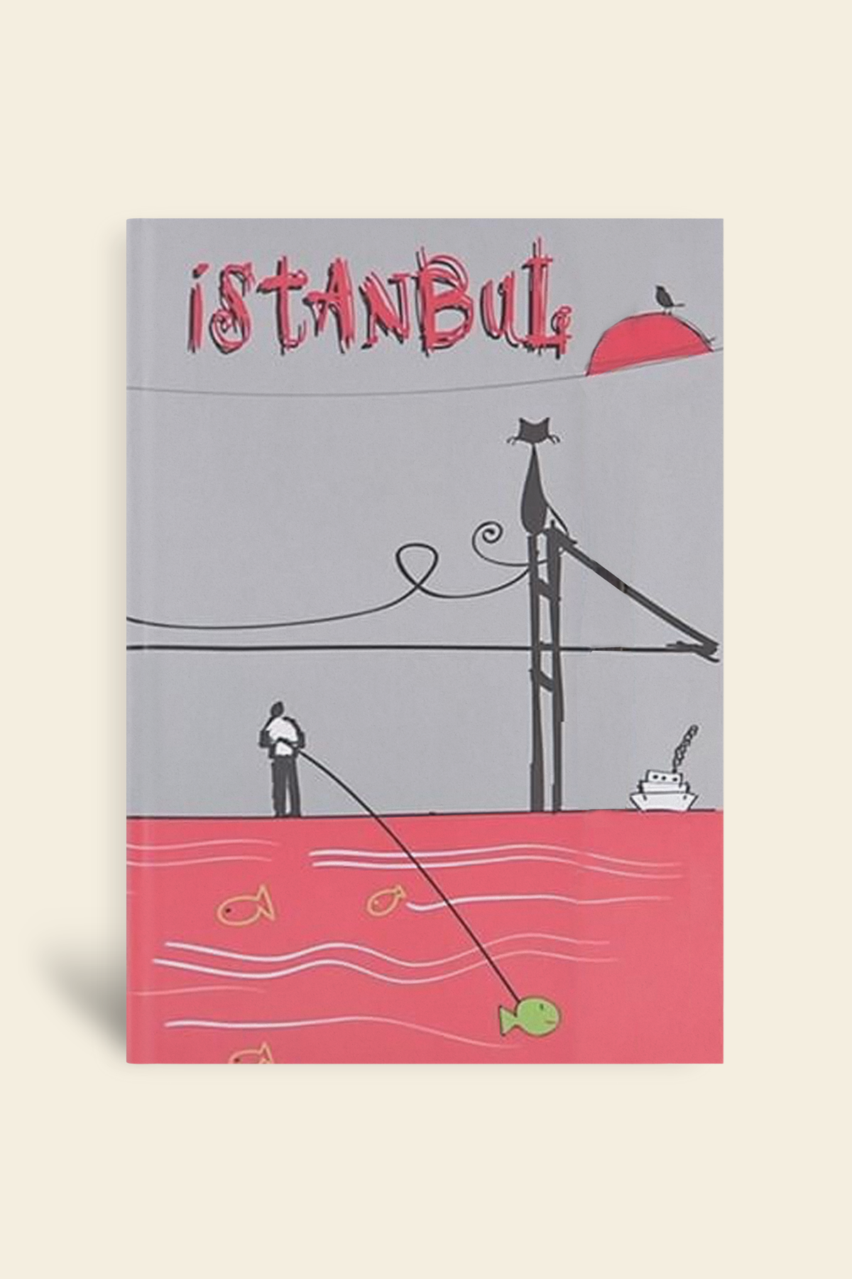 İstanbul Cep Defter Çizgili Lastikli Boğaz