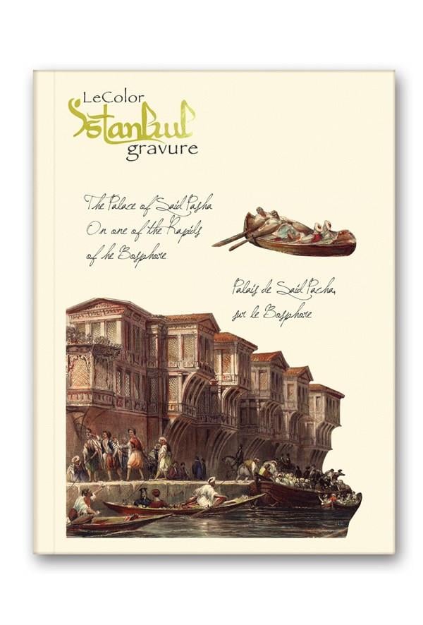 İstanbul Gravür Mini Journal Çizgili Sait Paşa Yalısıİstanbul Gravür Mini Journal Çizgili Sait Paşa Yal