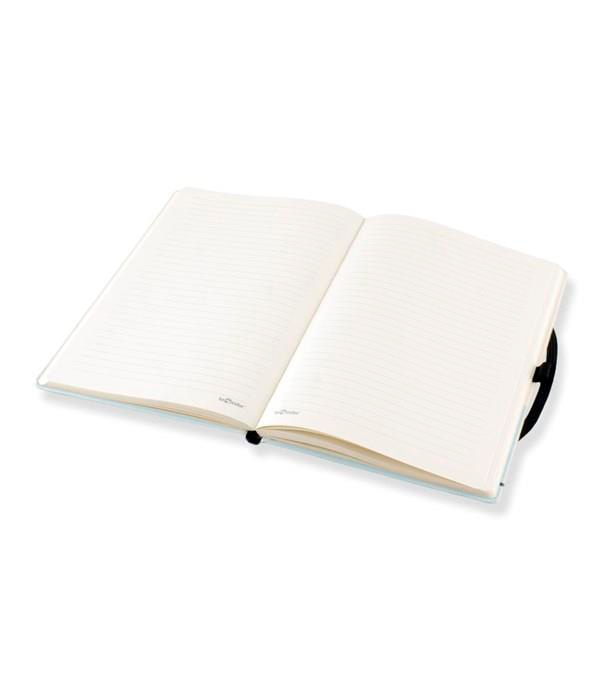 İstanbul Mini Defter Çizgili Lastikli Galata Beyaz
