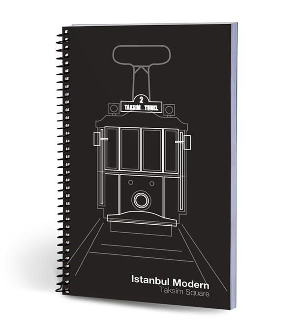 İstanbul Modern Defter Çizgili Tramvayİstanbul Modern Defter Çizgili Tramvay
