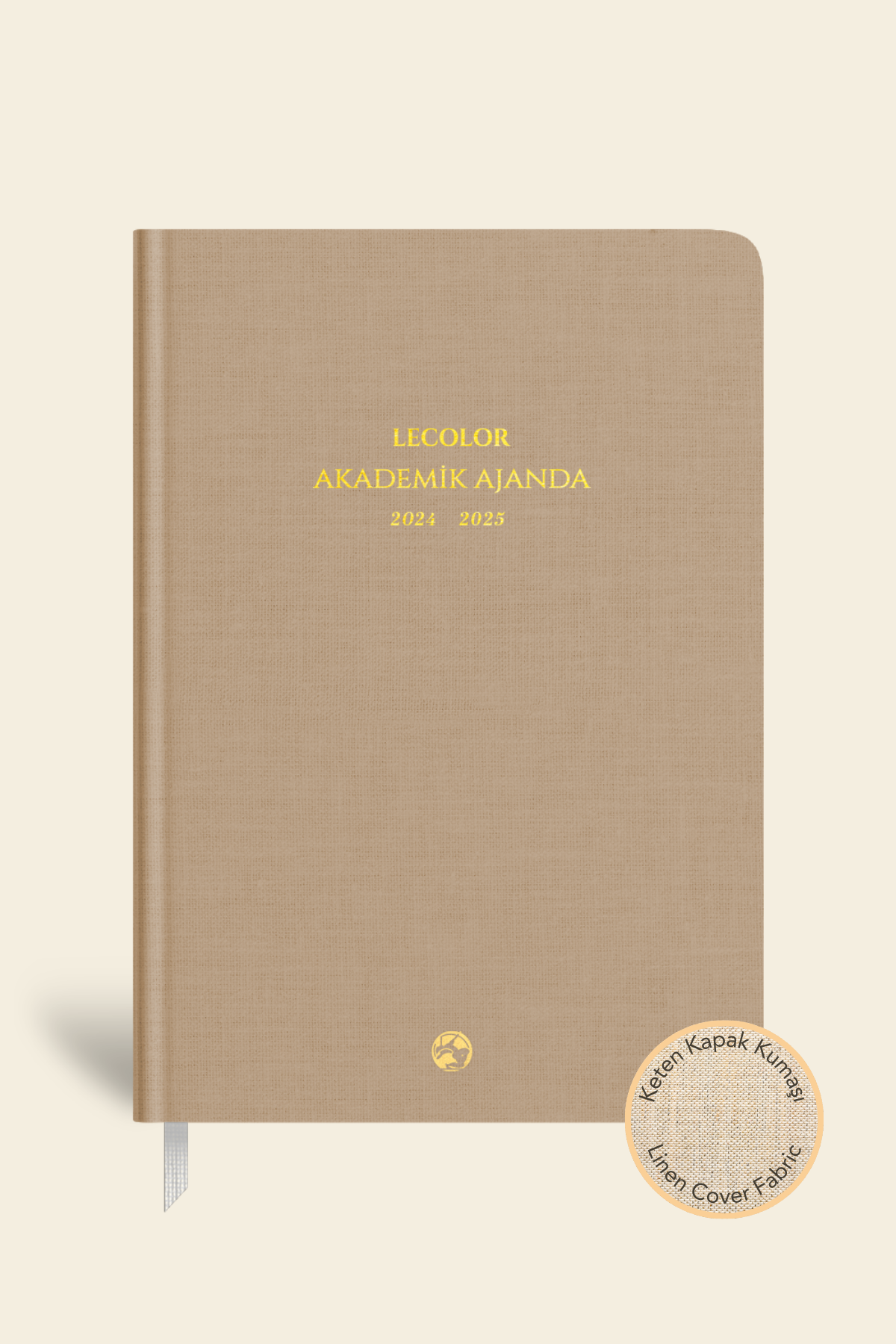 Keten Akademik Ajanda Limited Edition 17x24 Ciltli 24/25 Krem