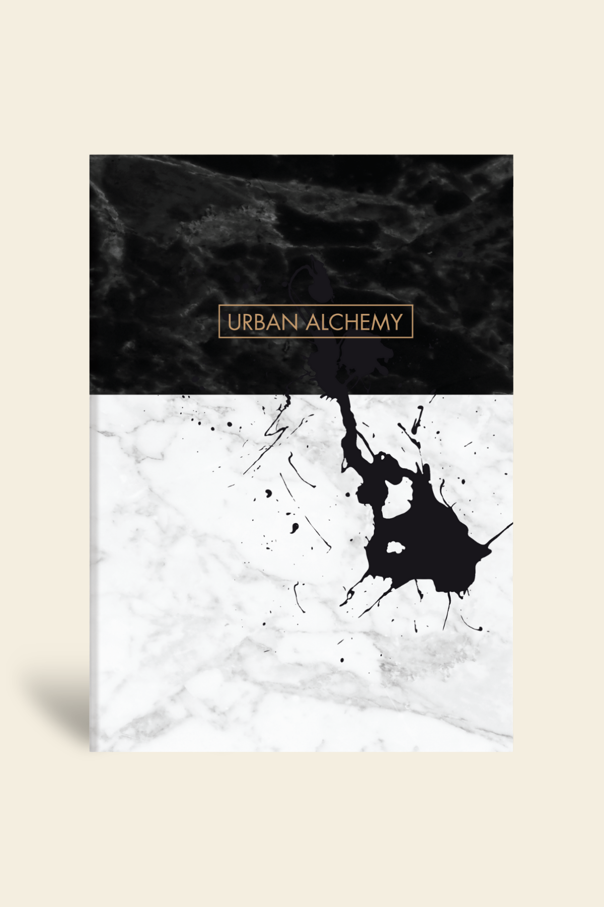Mermer Defter Çizgili Siyah 17x24cm | LeColorMermer Defter Çizgili Siyah 17x24cm