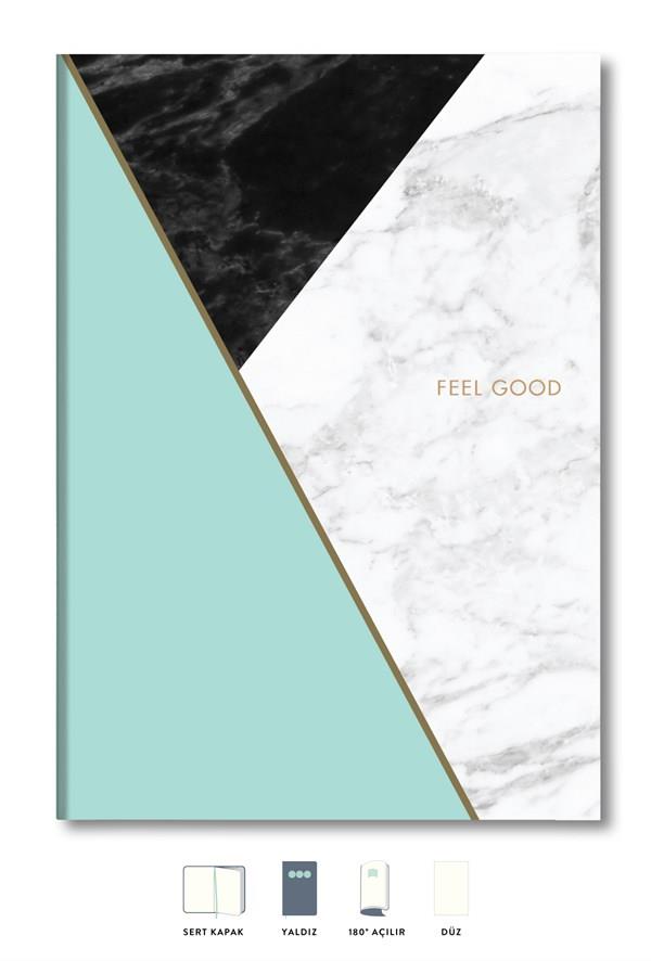 TASARIM DEFTERMermer Defter Düz Mint 17x24cm
