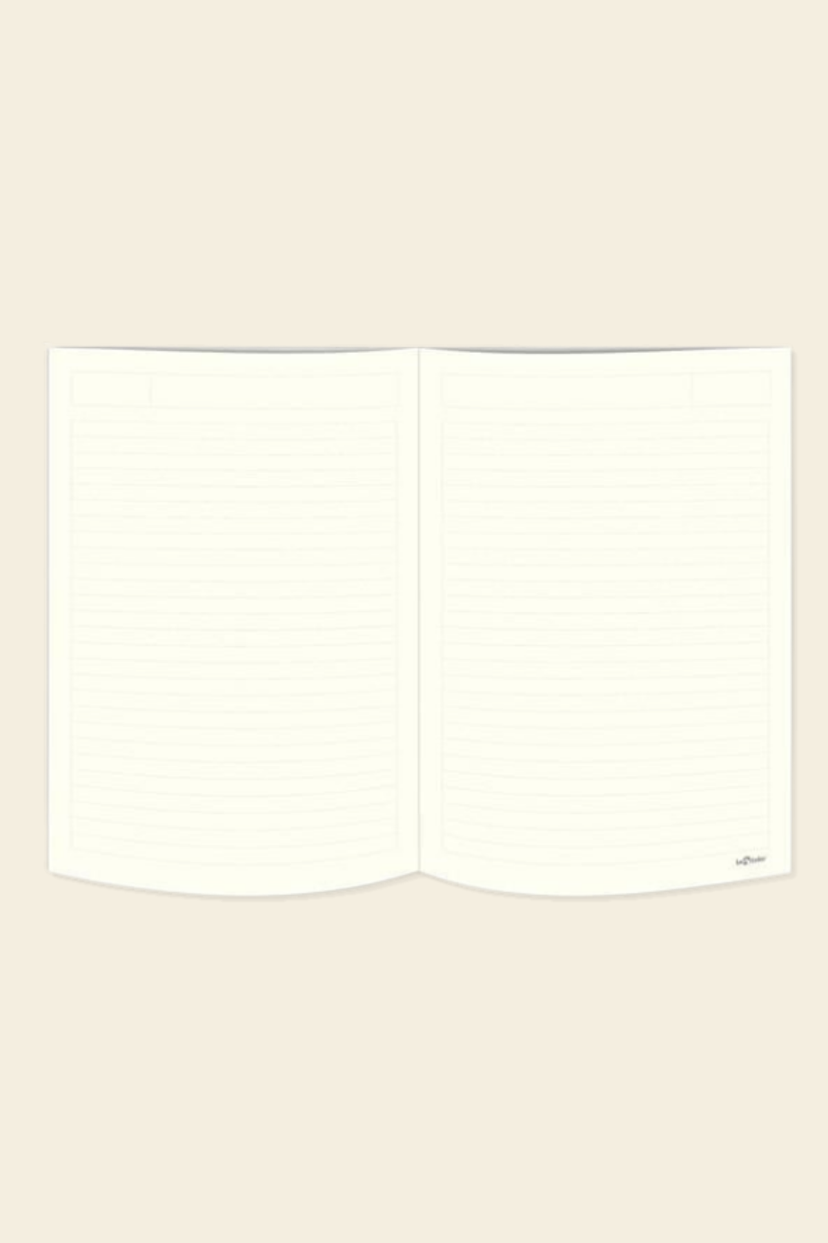 Mermer Mini Defter Çizgili Turuncu