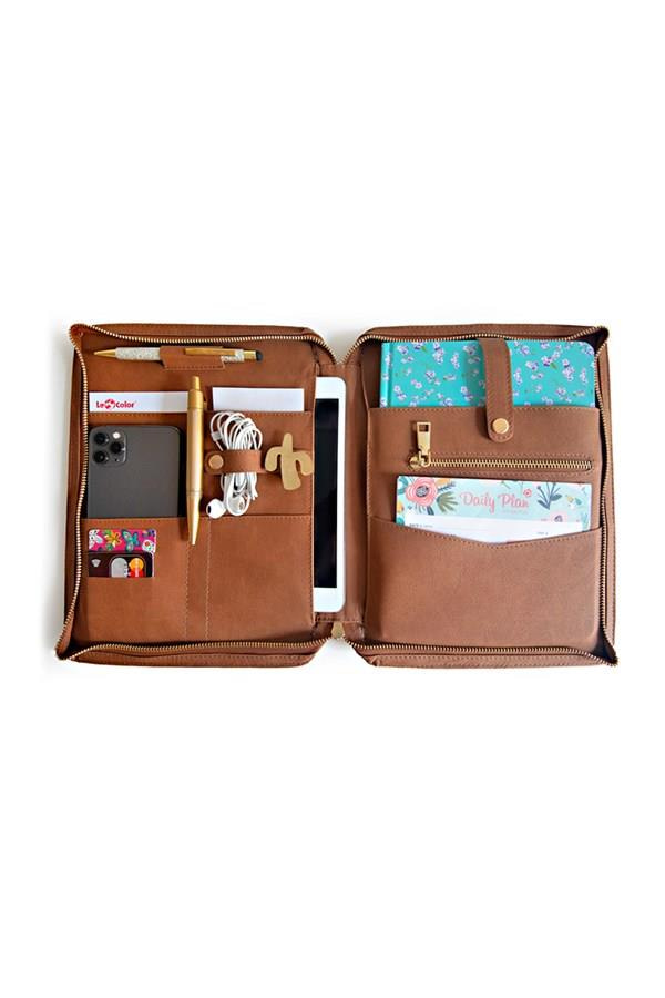 Organizer 17x24 Defter ve 8.3 inç ipad Mini Çanta Taba