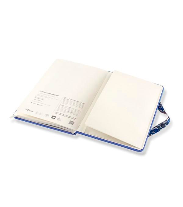 Osmanlı Çini Sanatı Journal Çizgili Lastikli LacivertOsmanlı Çini Sanatı Journal Çizgili Lastikli Laciv