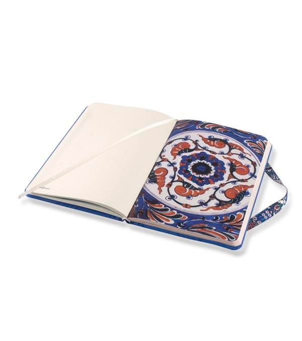 Osmanlı Çini Sanatı Journal Çizgili Lastikli LacivertOsmanlı Çini Sanatı Journal Çizgili Lastikli Laciv