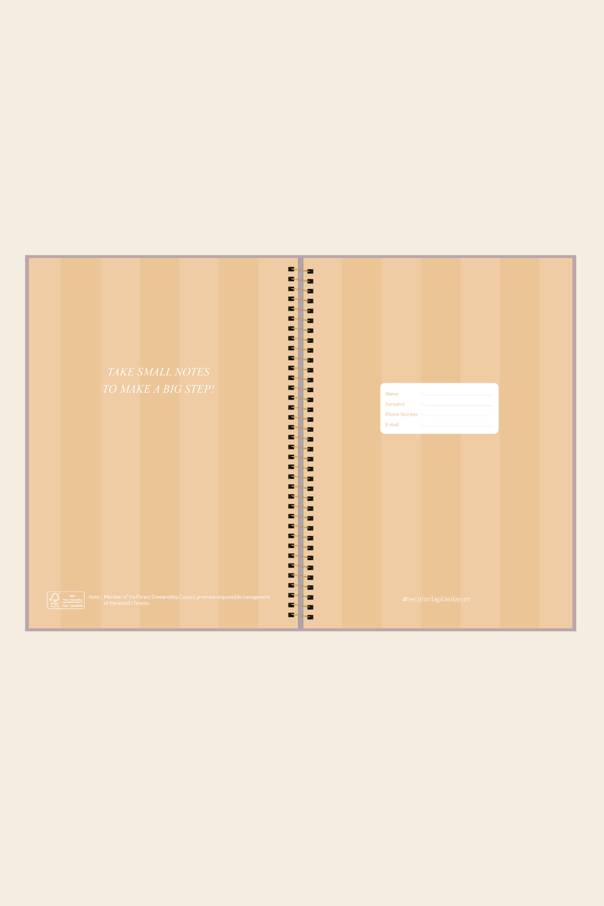 HOŞ GELDİN BEBEĞİM ANI DEFTERİPuantiyeli Defter Çizgili Lila 17x24 cm
