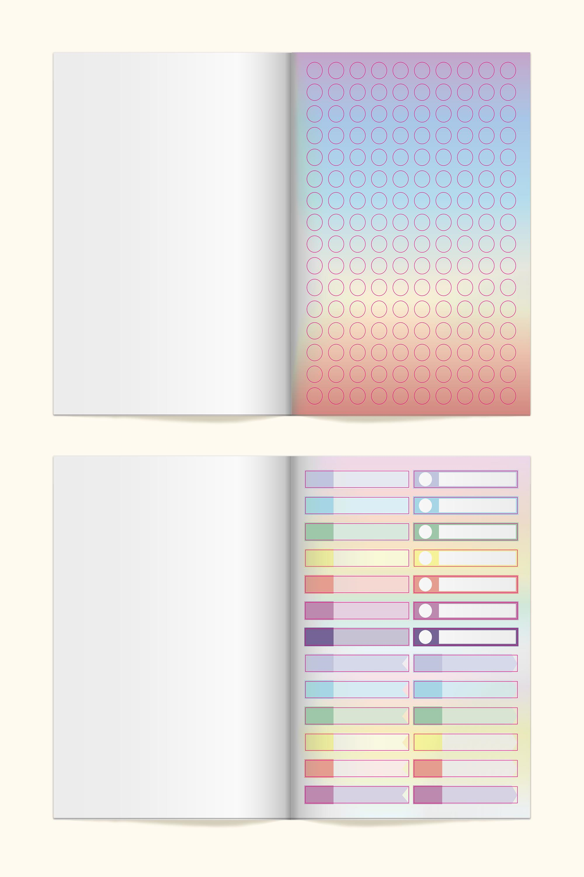 Sticker Book 1784 Adet Bullet Journal Etiket Serisi