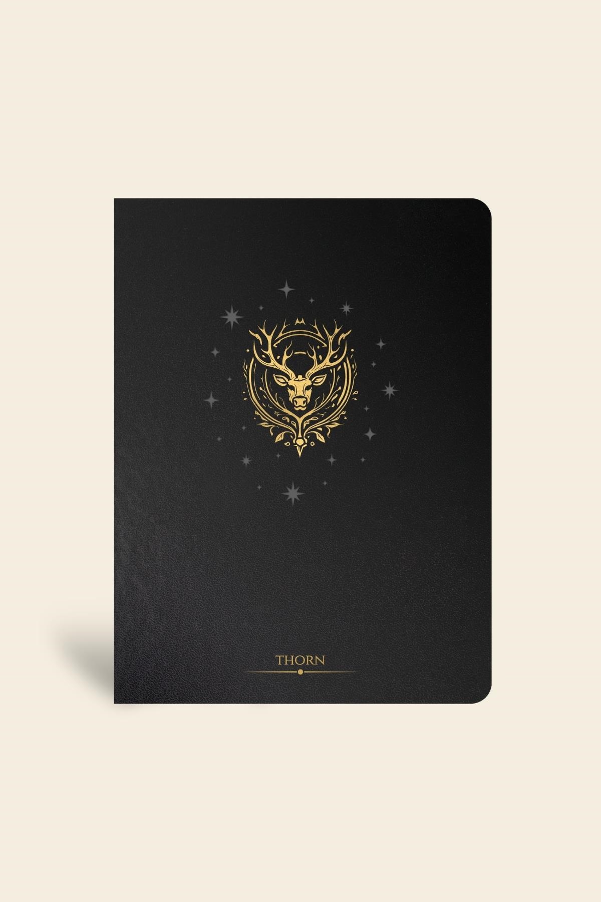 Wizard Ciltli Deri Defter Çizgili Thorn 13x18 cm