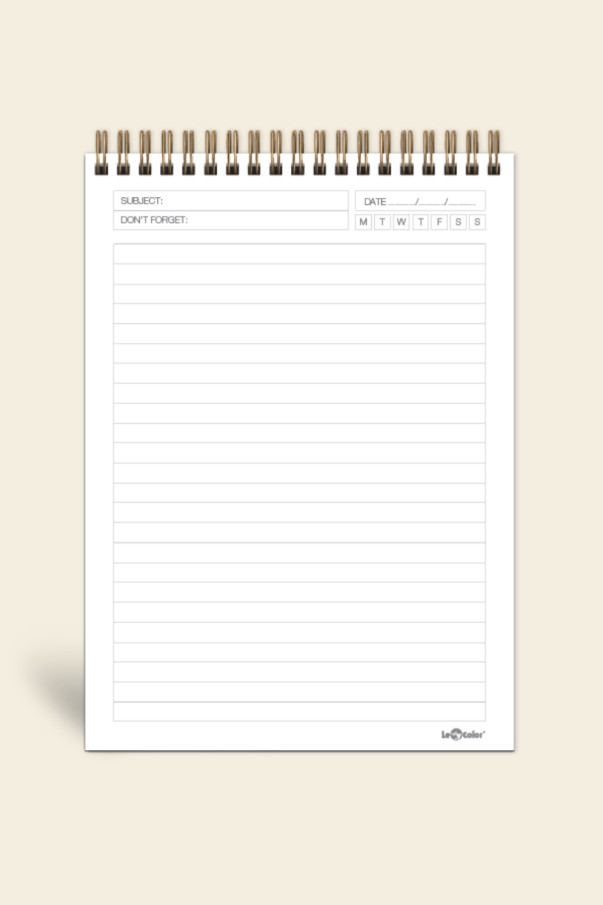 A5 Çizgili Beyaz Writing Pad Ofis Bloknot | LeColorWriting Pad Ofis Bloknot A5 Çizgili Beyaz