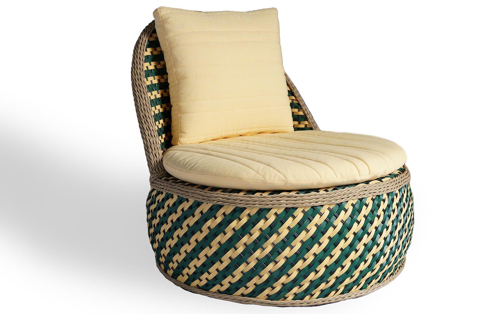 Bahçe Tekli Koltuk Yellow & Green Rnc-109