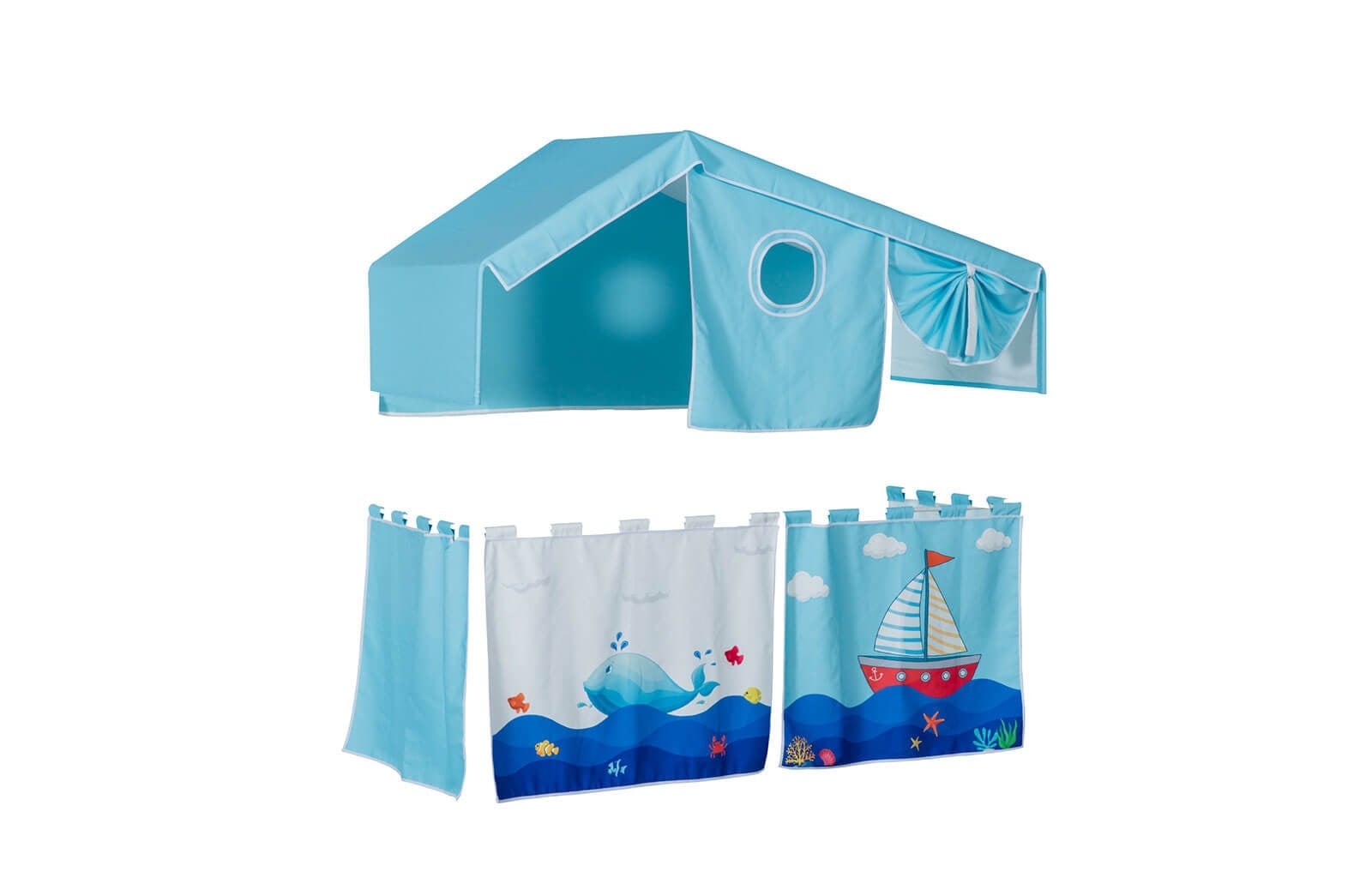 Blue Ev Çadır Mini Oyun Evi Takımı