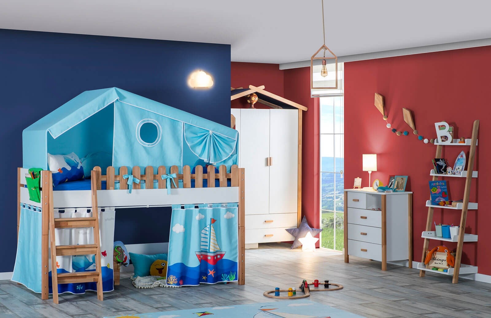 Blue Ev Çadır Oyun Evi Takımı