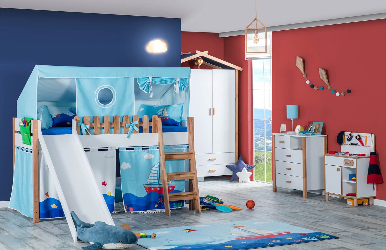 Blue Ev Çadır Oyun Evi Takımı