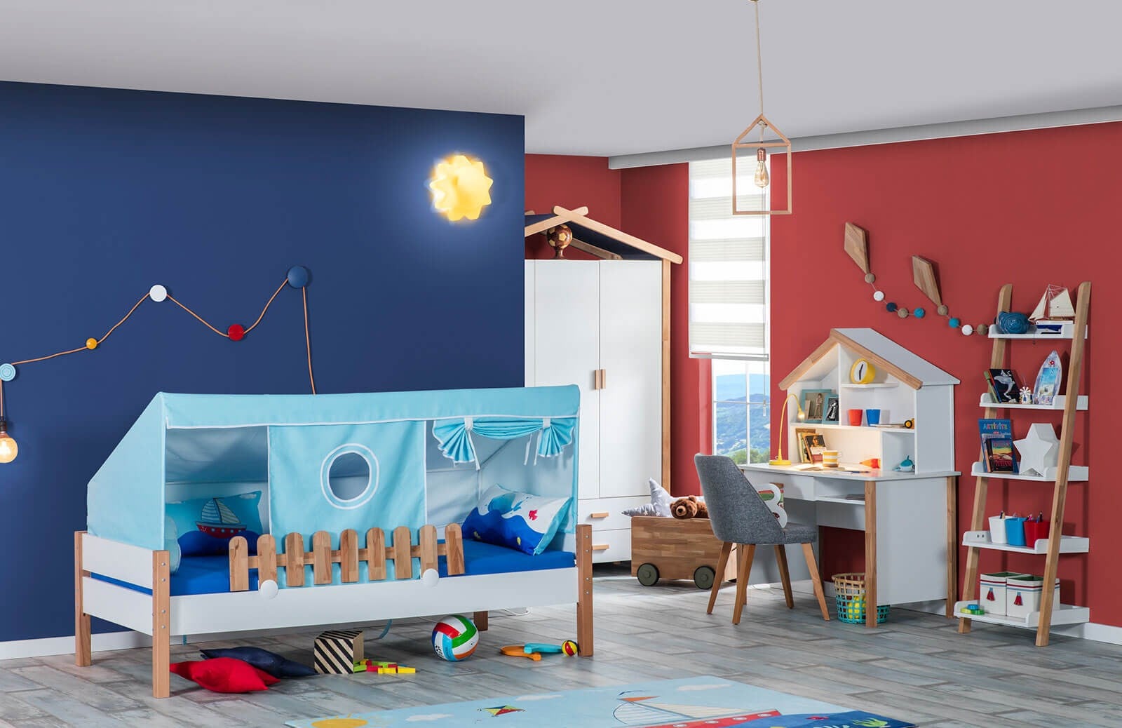 Blue Yay Çadır Mini Oyun Evi Takımı