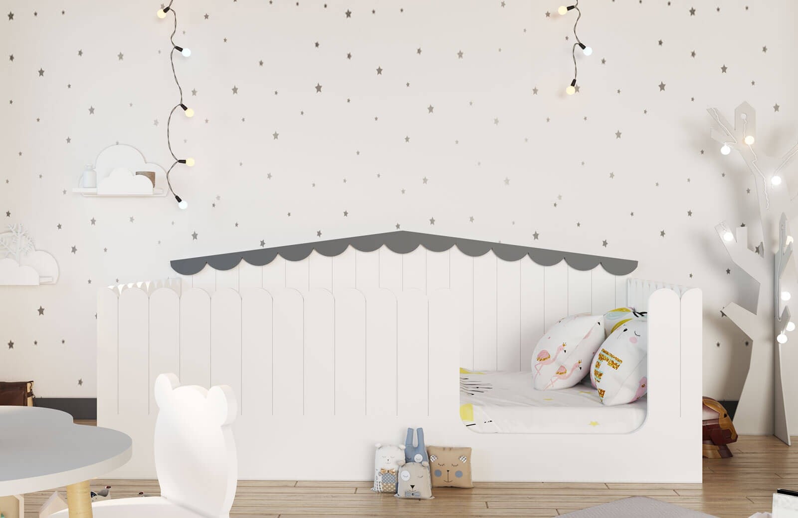 Çatılı Montessori Çocuk Odası