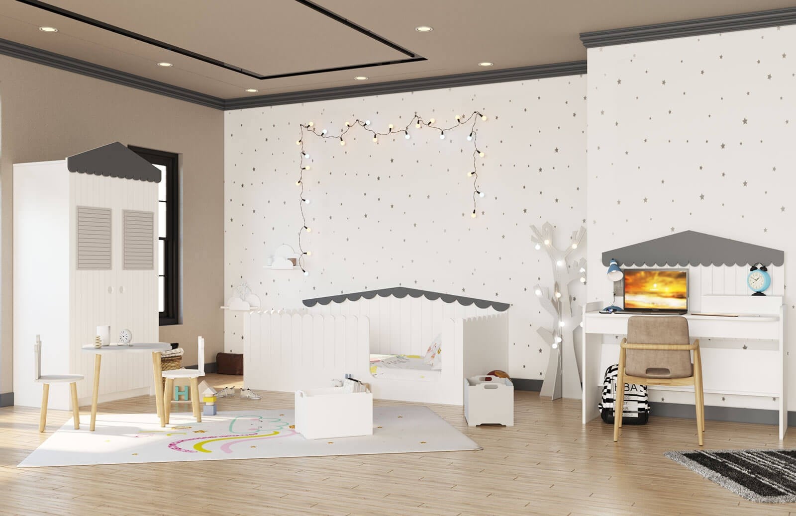 Çatılı Montessori Çocuk Odası