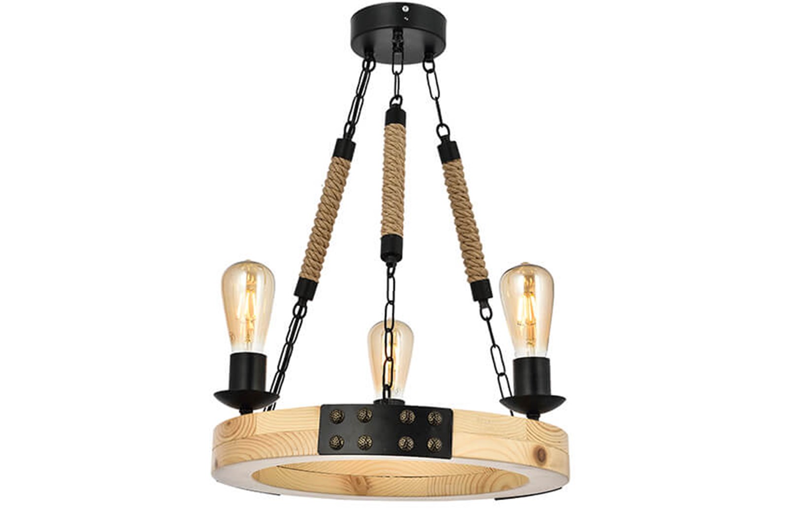 E8128-3 Alara 3 Lü Naturel Avize