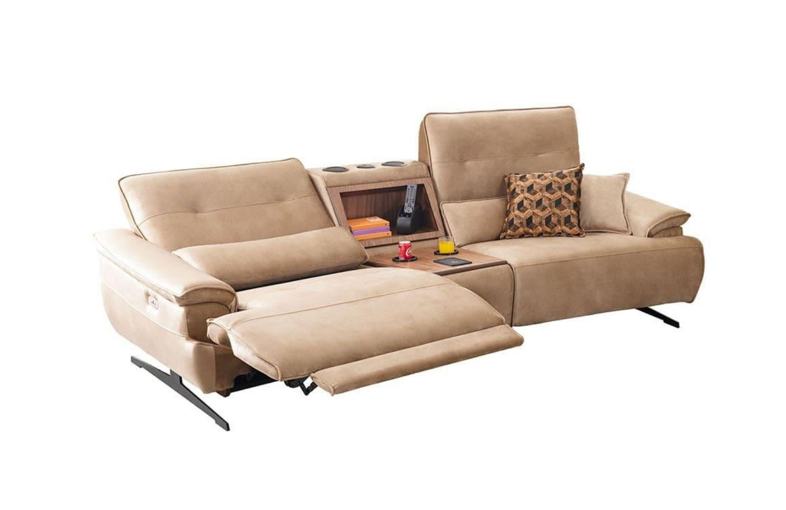 Ediz Üçlü Koltuk Recliner + Konsol