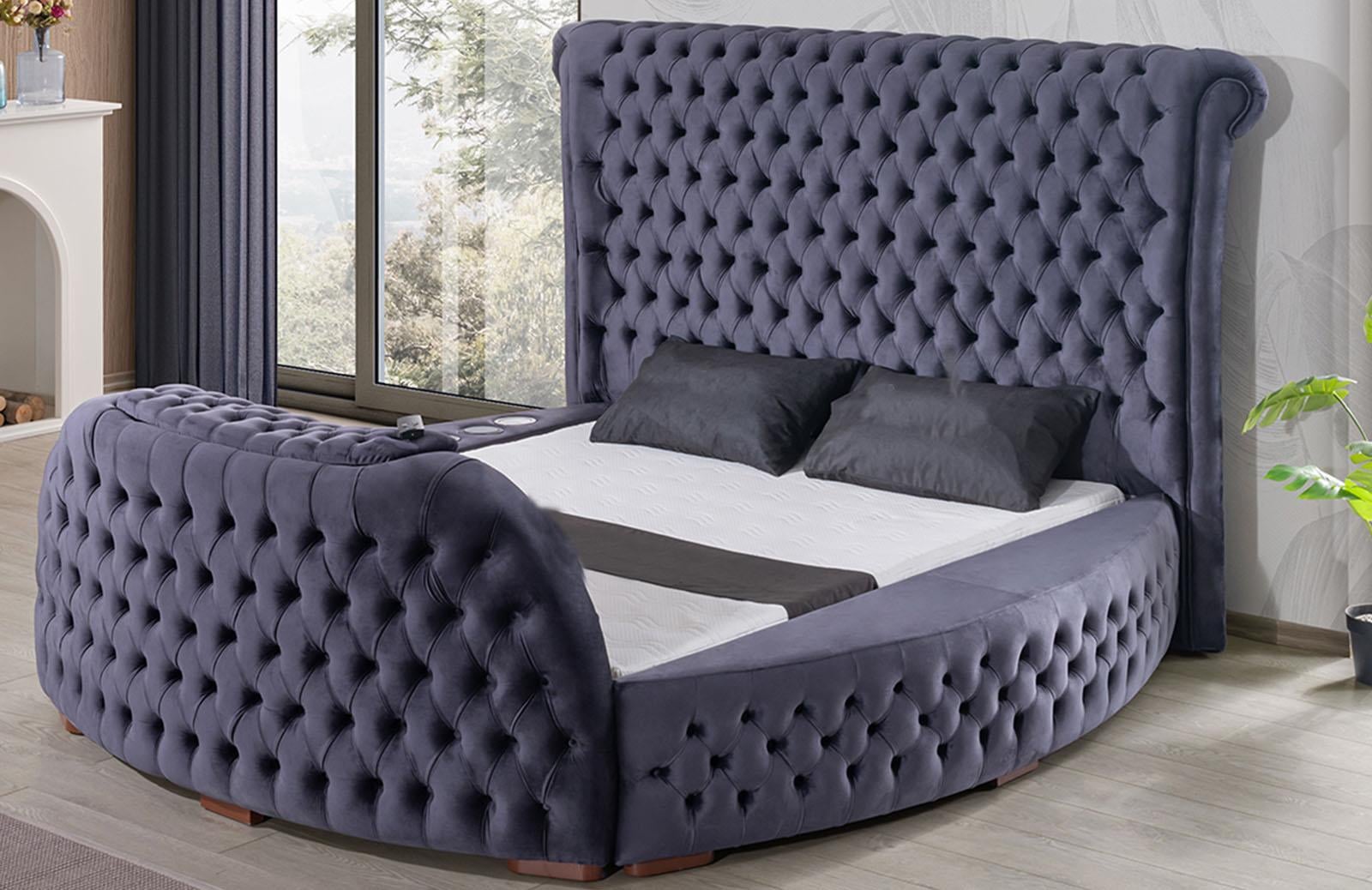 Engince Fonksiyonel Karyola + Başlık + Yatak 200*200 ENGC-BD-1037