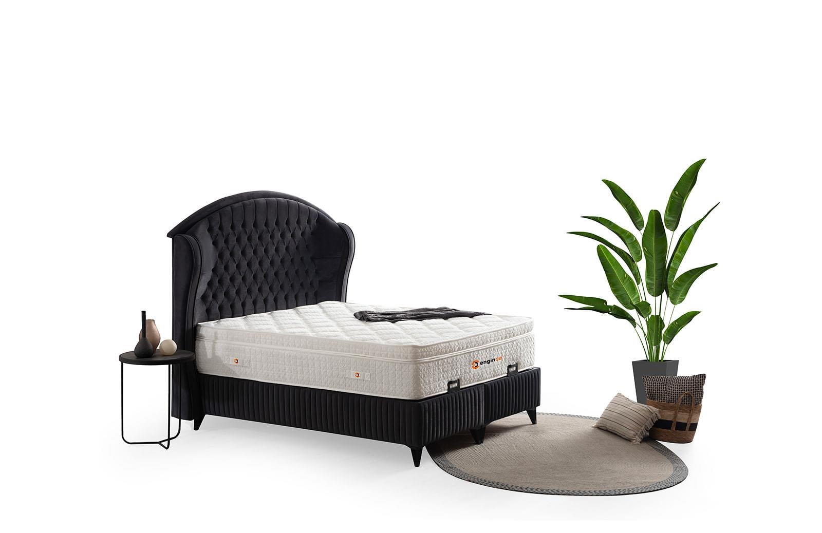 Engince Özel Seri Wellness Baza Başlık Yatak Set 160*200 cm